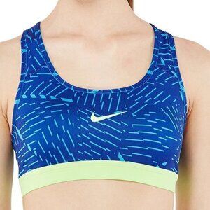 NIKE Pro Classic Bash Bra Blue Sport Athletic Womens Size XS Running Yoga Hiking